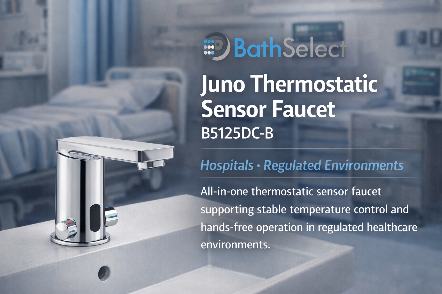 Juno Thermostatic Sensor Faucet B5125DC-B